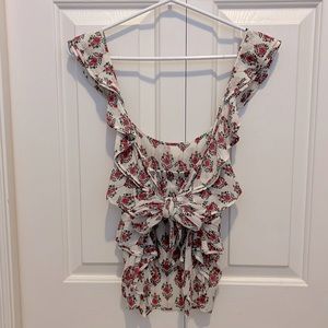 Club Monaco Floral Top in S